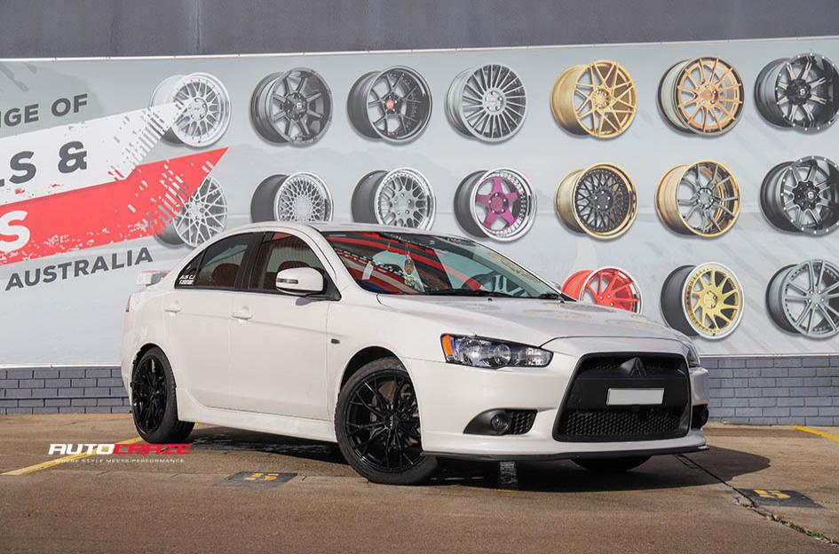 MITSUBISHI LANCER HE907 GLOSS BLACK MACHINED FACE